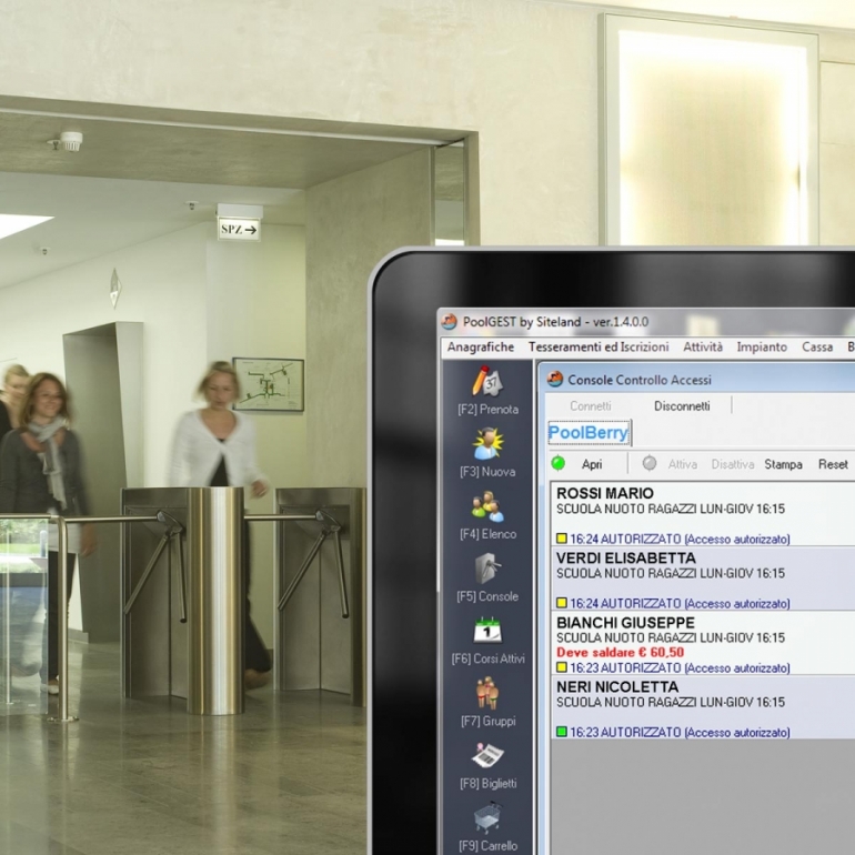 Gestione software del controllo accessi