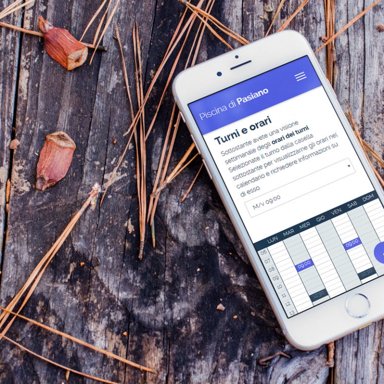 Turni e corsi delle attività dal sito web di Pasiano