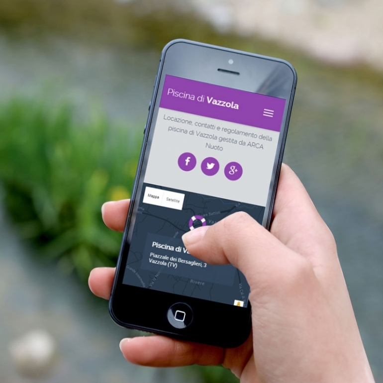 Layout responsivo di Vazzola su smartphone